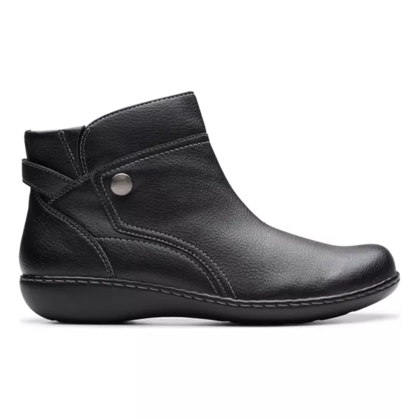 Женские кожаные ботильоны Ashland Mabel Clarks, цвет navy tumbled — фото 2