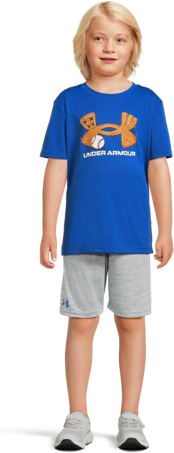 Детский спортивный комплект из футболки и шорт Under Armour, Royal Tech Baseball, 12 месяцев