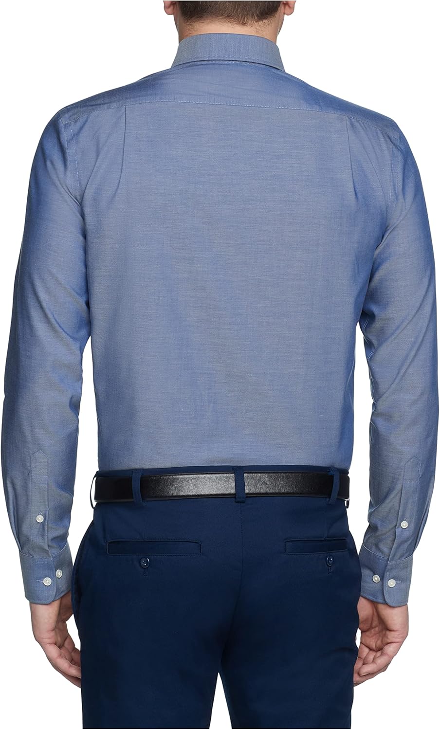 Мужская рубашка Tommy Hilfiger с воротником на пуговицах, не требующая глажки, Night Blue — фото 2