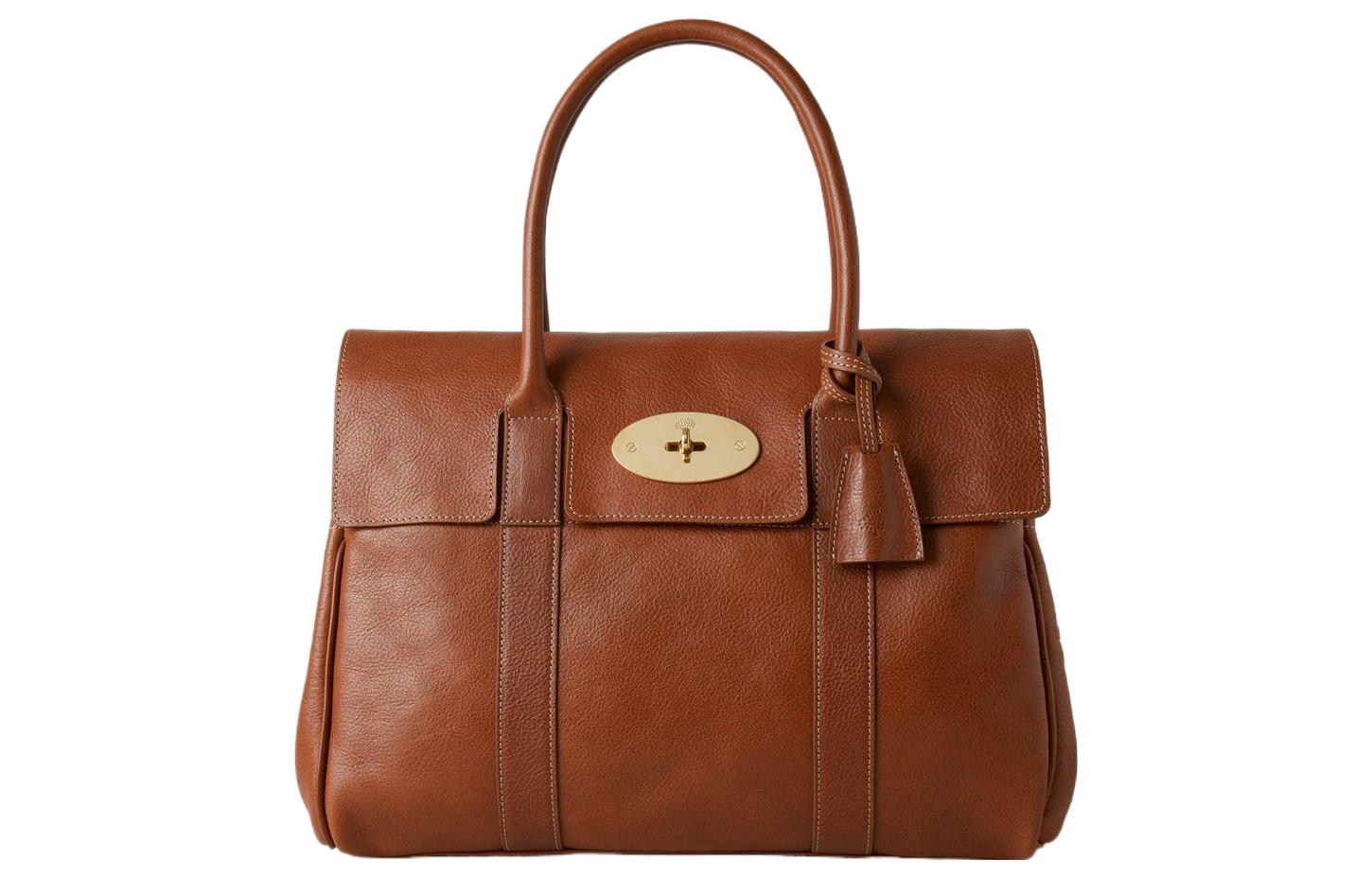 

Mulberry Кожаный портфель, сумка-туба женская, коричневый