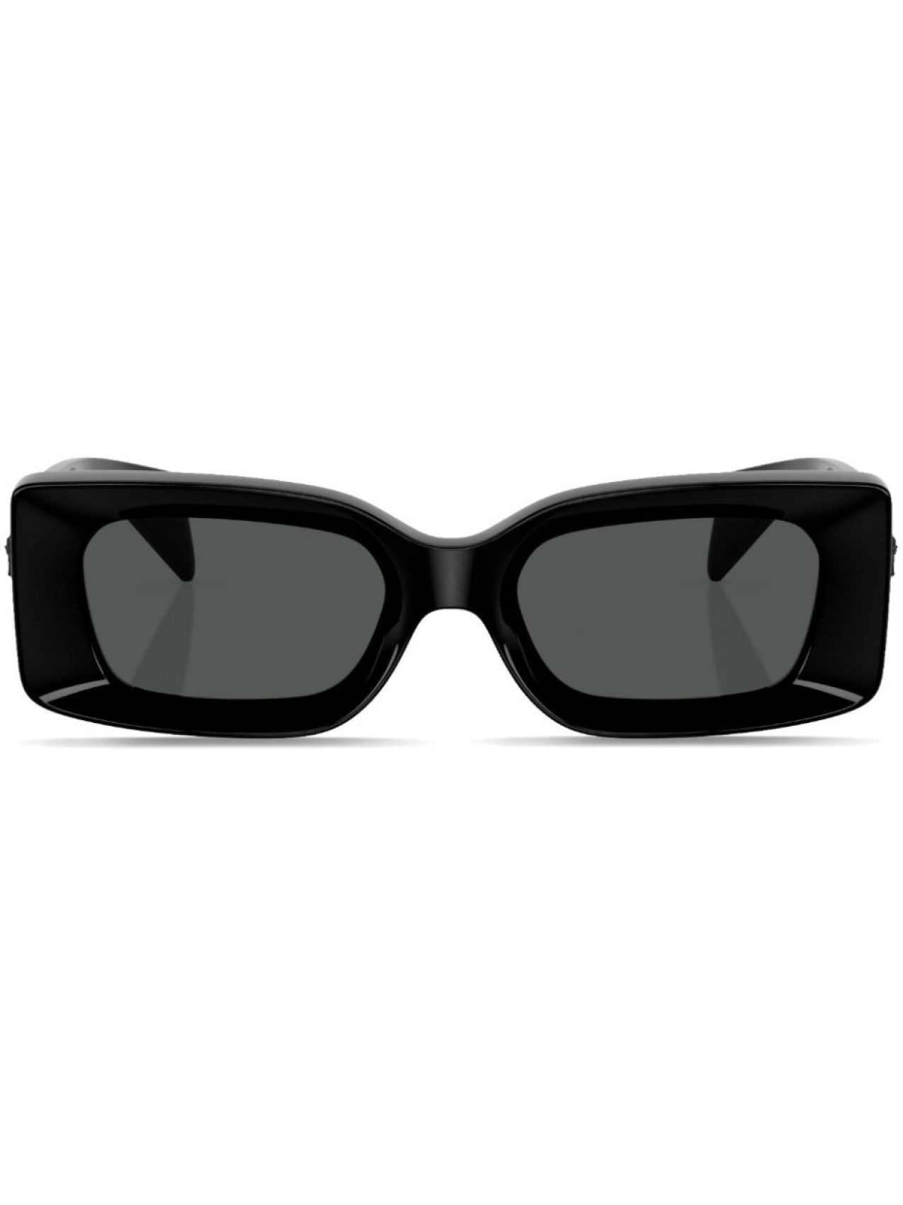 

Versace Eyewear солнцезащитные очки в прямоугольной оправе с декором Medusa, черный