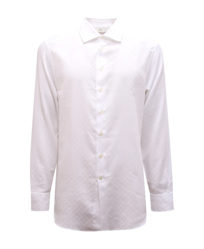 

Хлопковая рубашка, изготовленная в Италии. Etro, белый