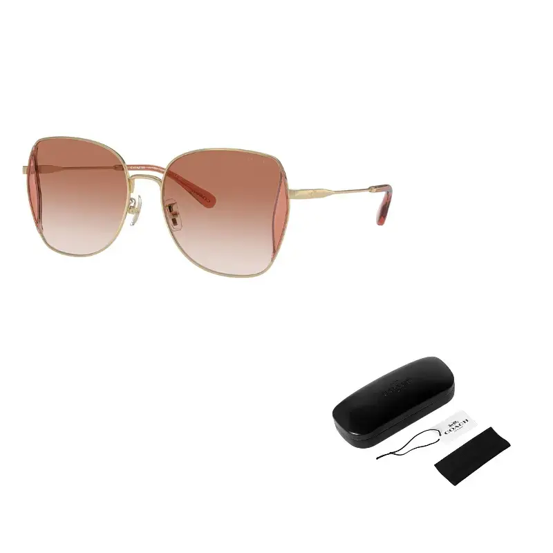 

COACH Алюминиевые солнцезащитные очки Butterfly унисекс мультиколор