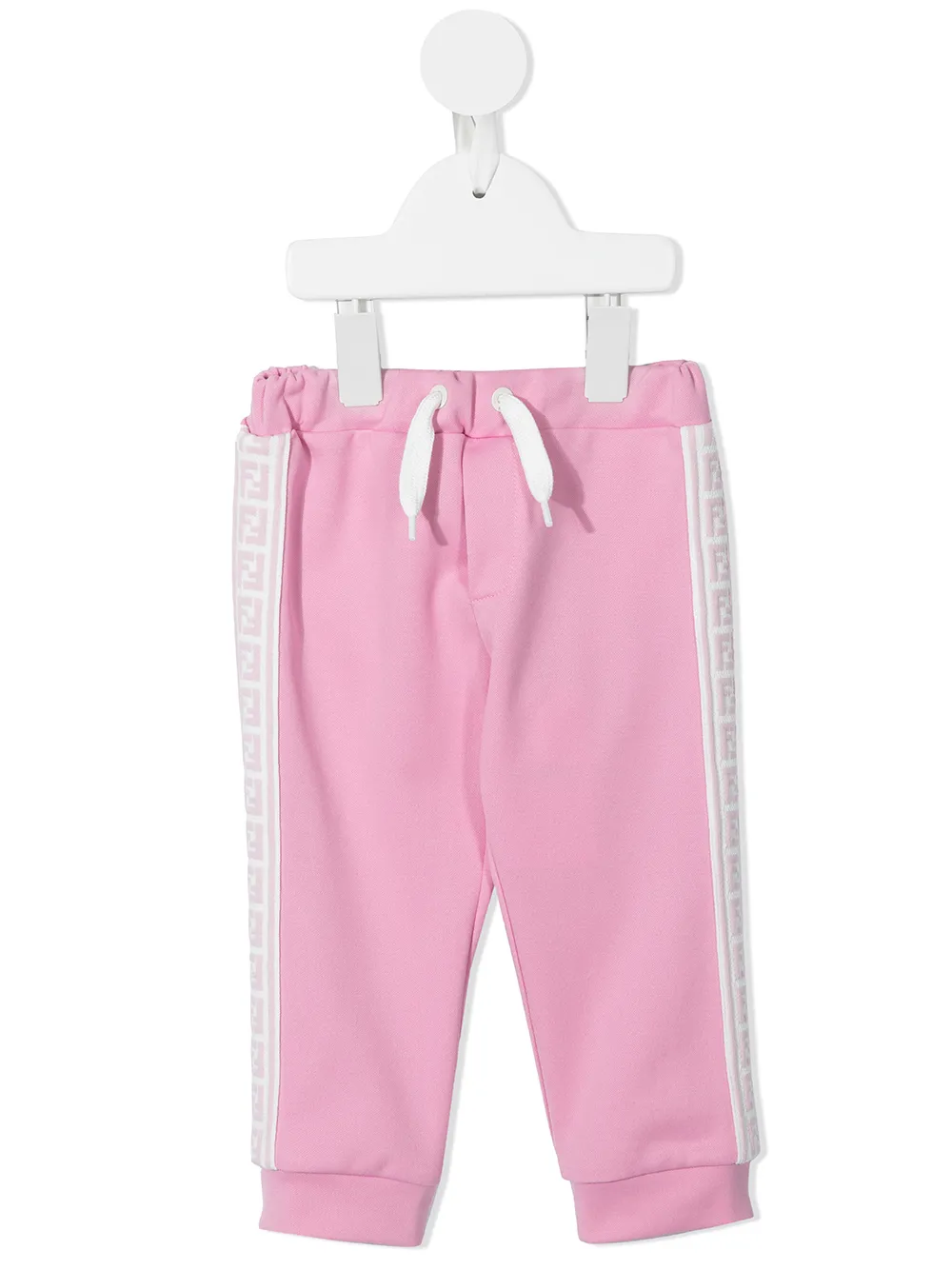

Спортивные брюки с логотипом FF FENDI KIDS, розовый