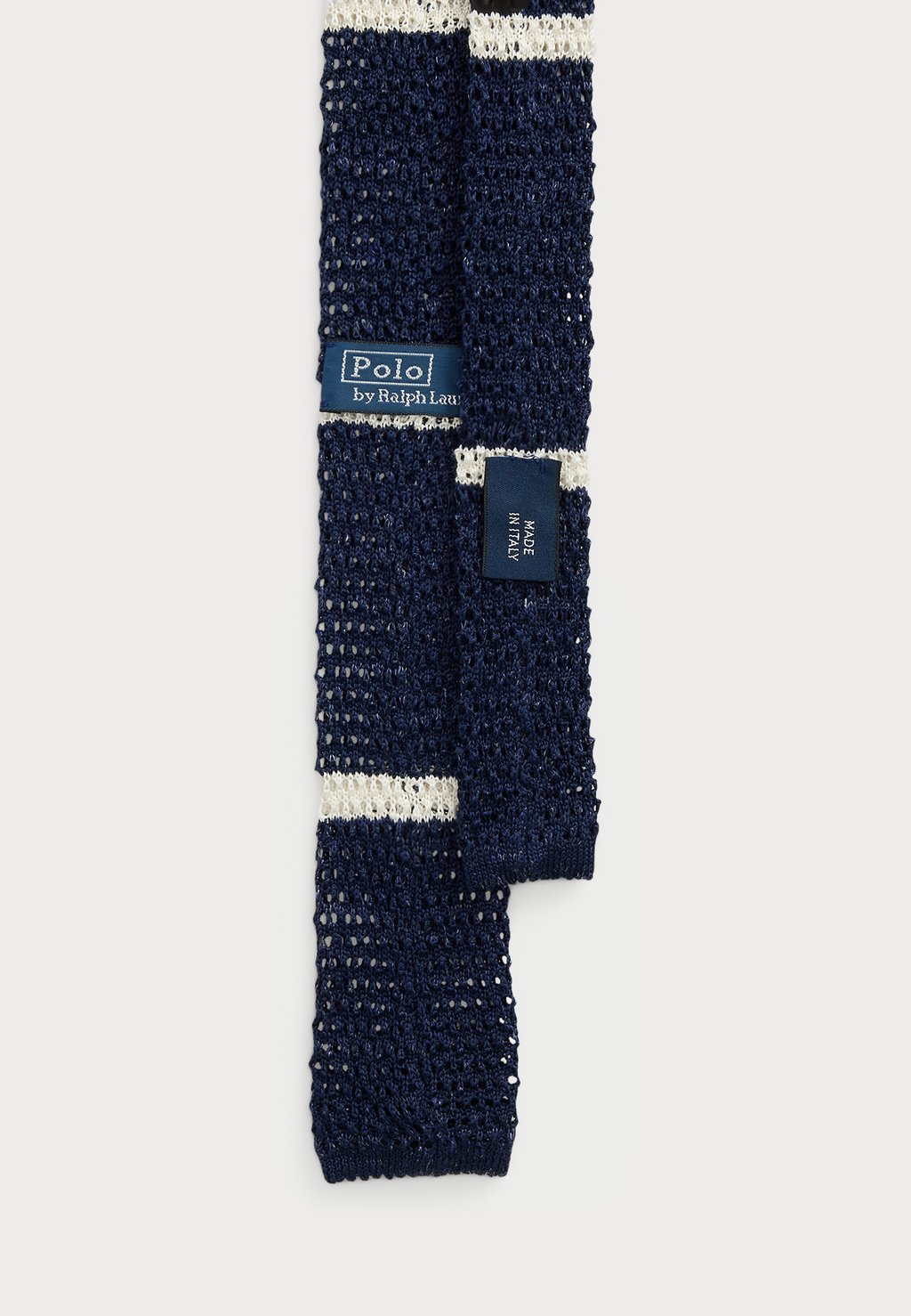 

Галстук STRIPED KNIT LINEN TIE Polo Ralph Lauren, черный