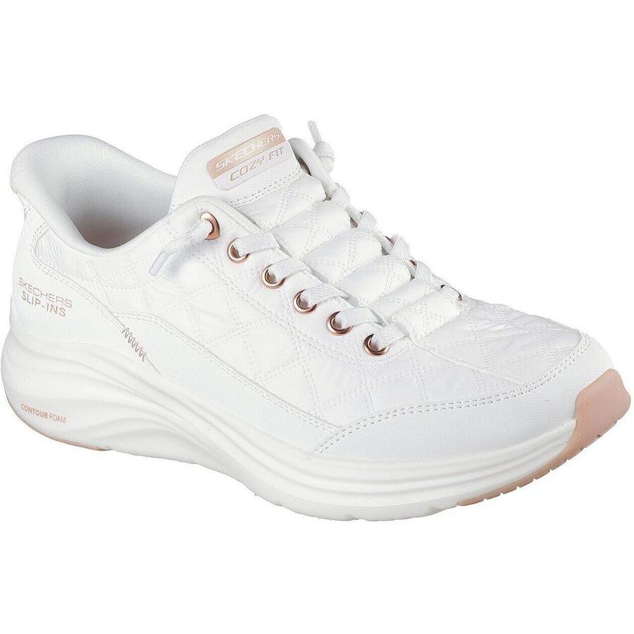 Skechers Contour Foam - кроссовки Golden Hour, белые, женские