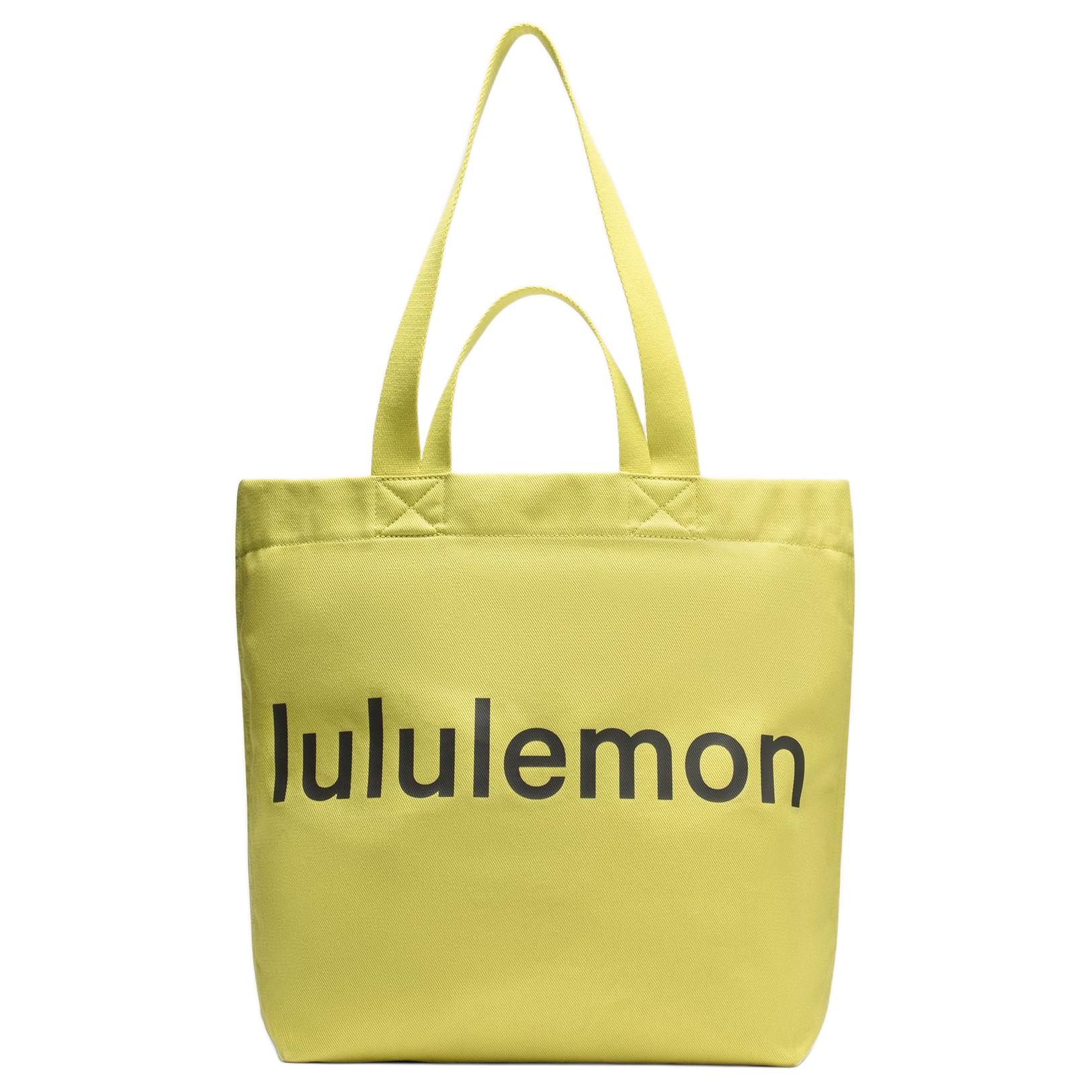 

Lululemon Хлопковая сумка унисекс желтая, Yellow