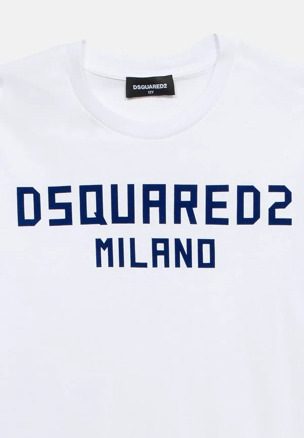 Футболка унисекс с принтом и свободным кроем Dsquared2, White — фото 4