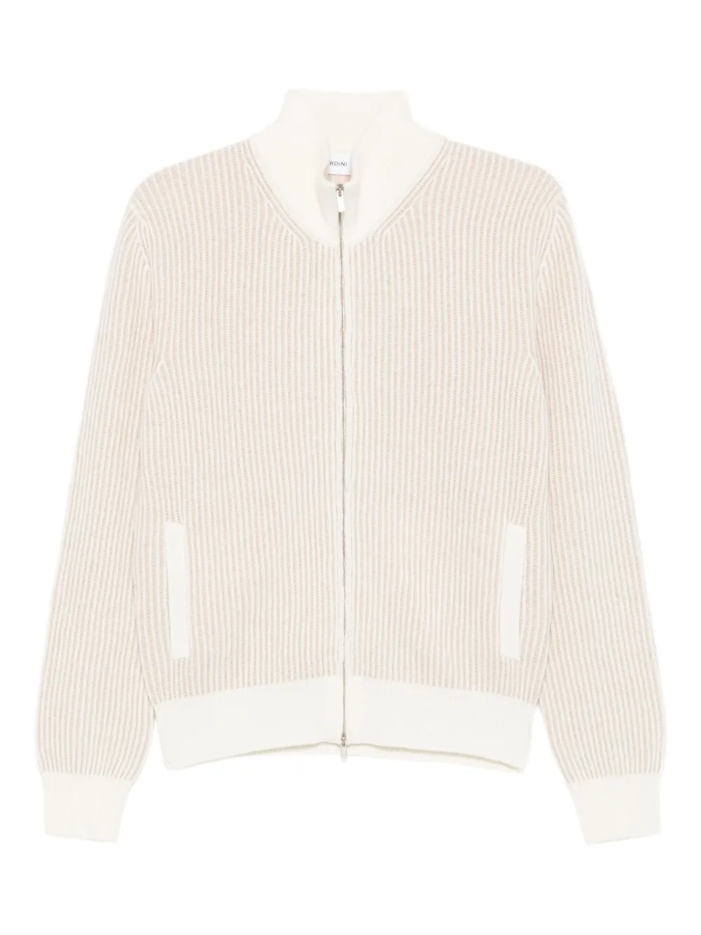 

Ребристый свитер на молнии Lardini, белый