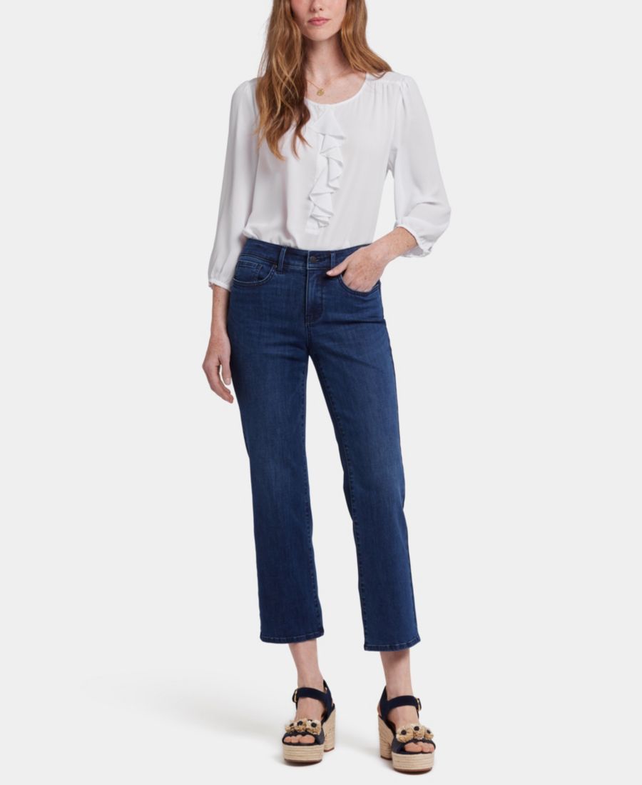 

Женские прямые джинсы-лодочки "Мэрилин" NYDJ, Ibiza Blue