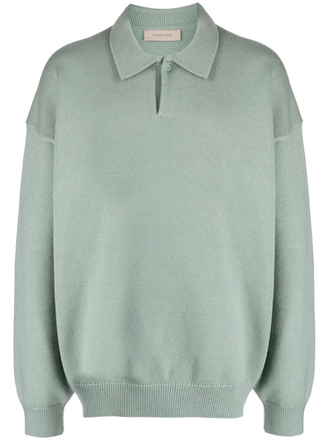 

FEAR OF GOD ESSENTIALS рубашка поло с длинными рукавами, зеленый