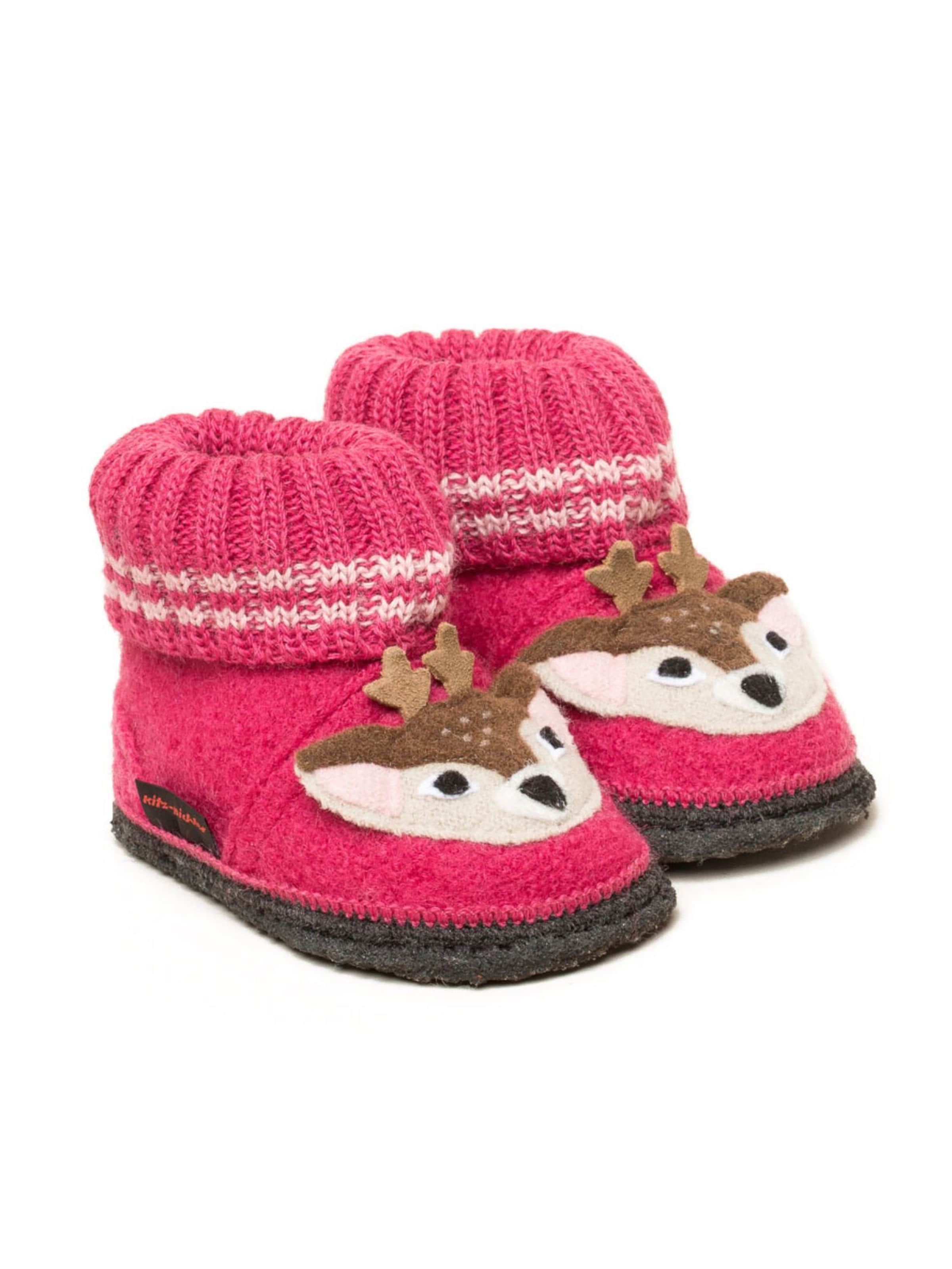 Kitz-pichler Тапочки 'Hüttenschuhe Kauns Appl. Reh' в цвете Raspberry — фото 3
