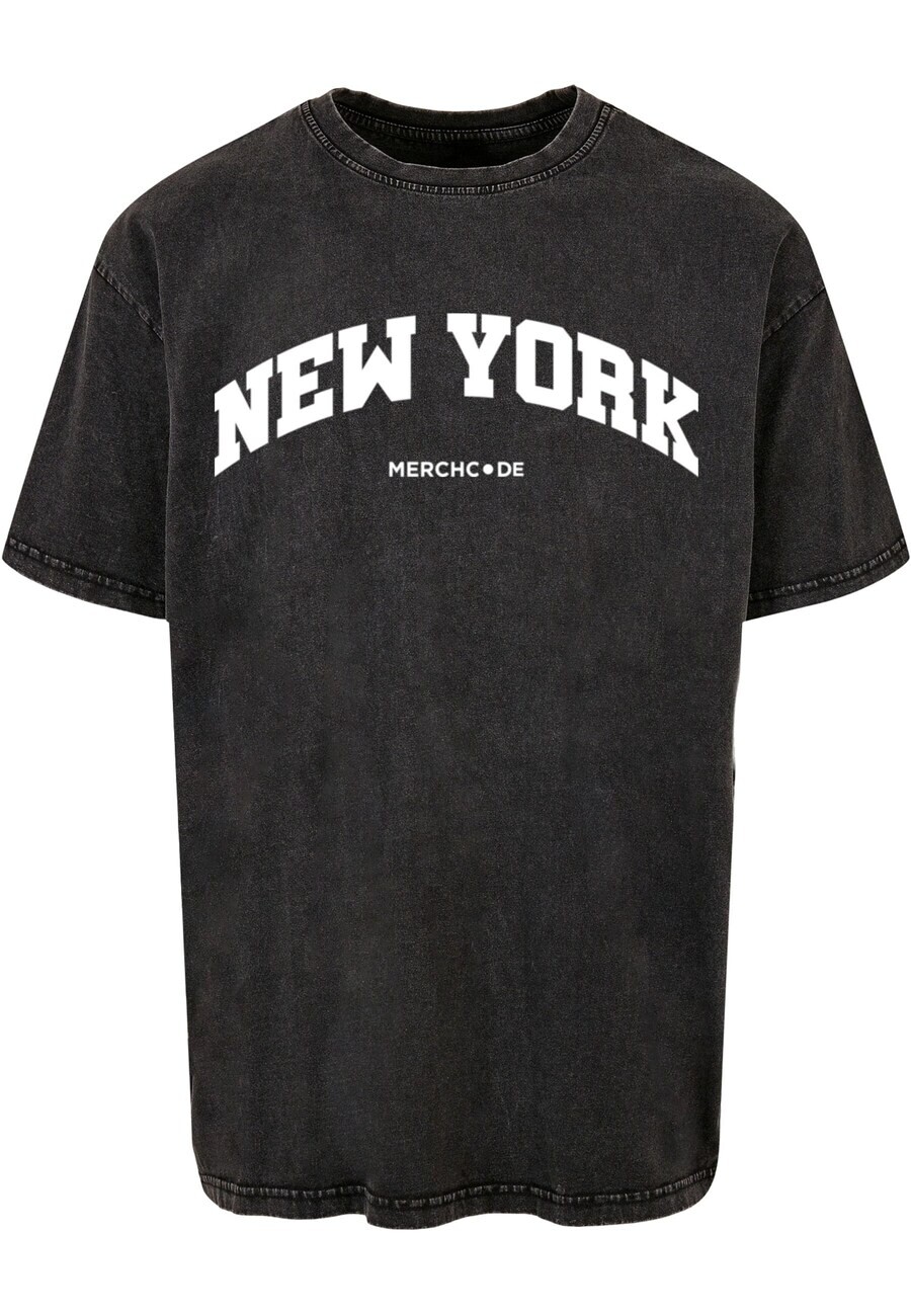 

Футболка Merchcode NEW YORK WORDING, черный