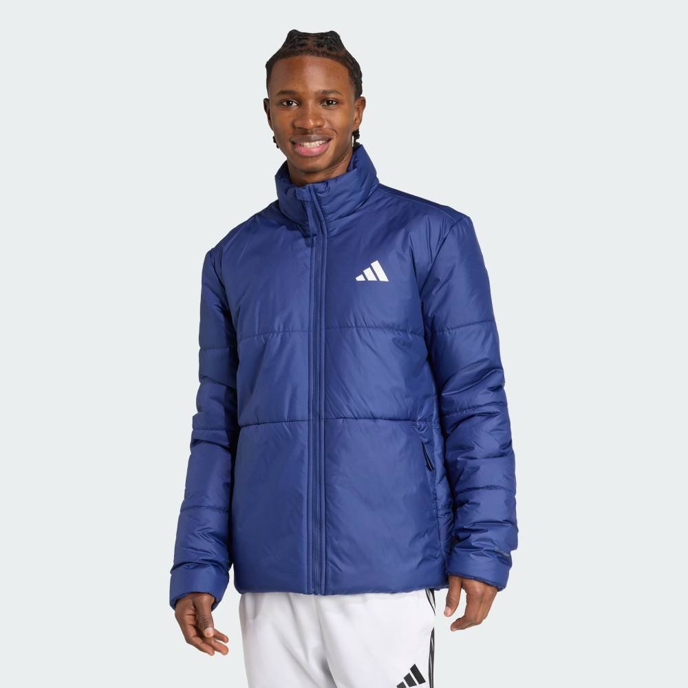Утепленная куртка BSC Climawarm с тремя полосками Adidas, blue