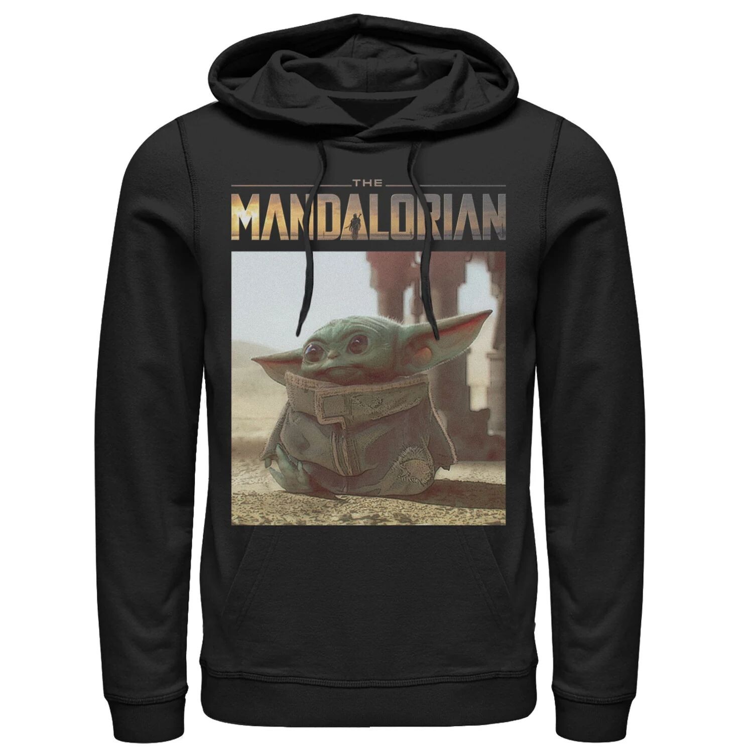 

Мужская толстовка с логотипом The Mandalorian The Child Portrait Star Wars, черный