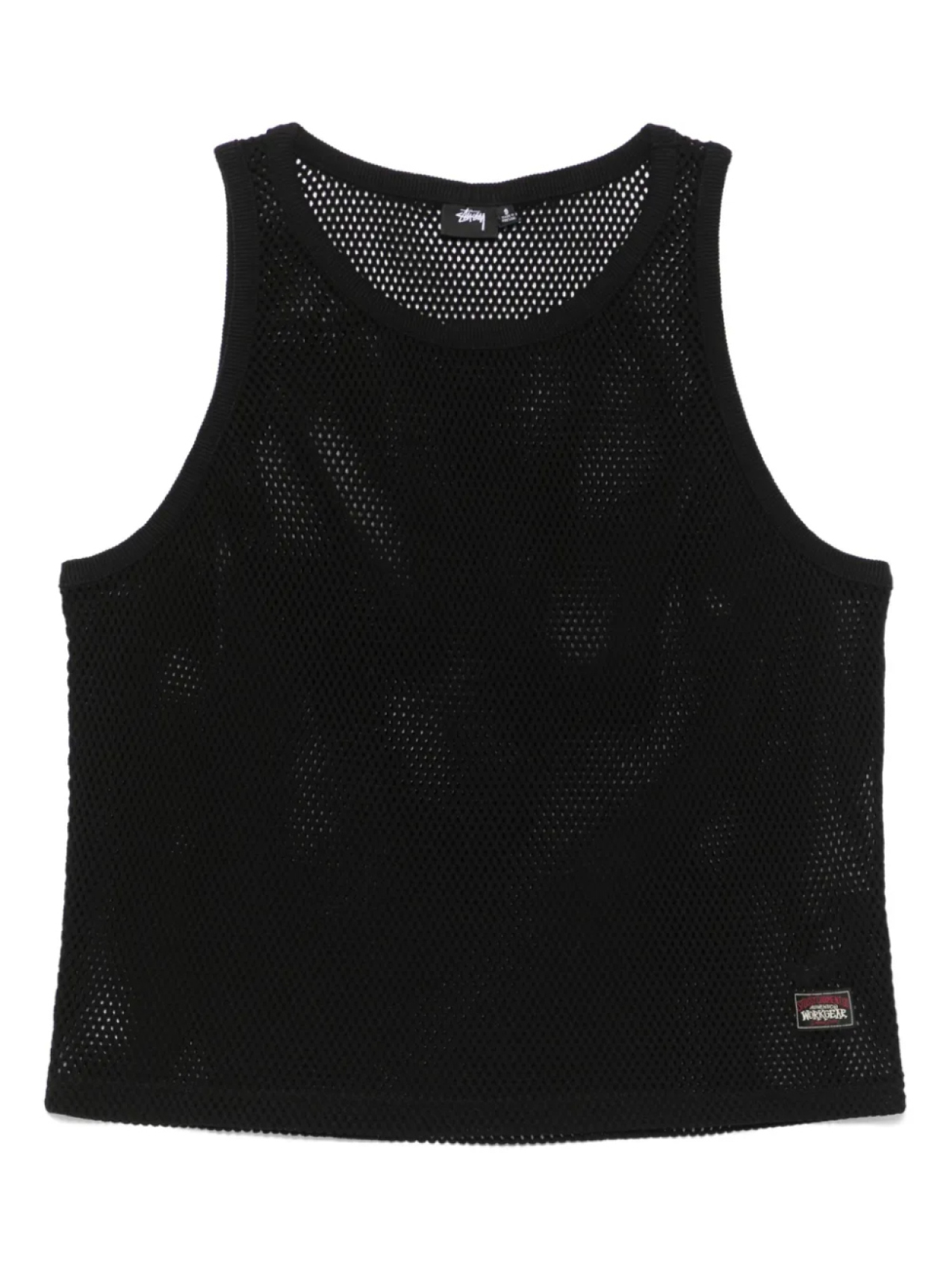 

Майка из хлопка Stüssy, черный