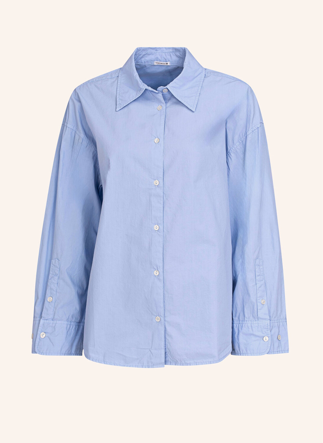 

Хлопковая блузка оверсайз True Religion, синий