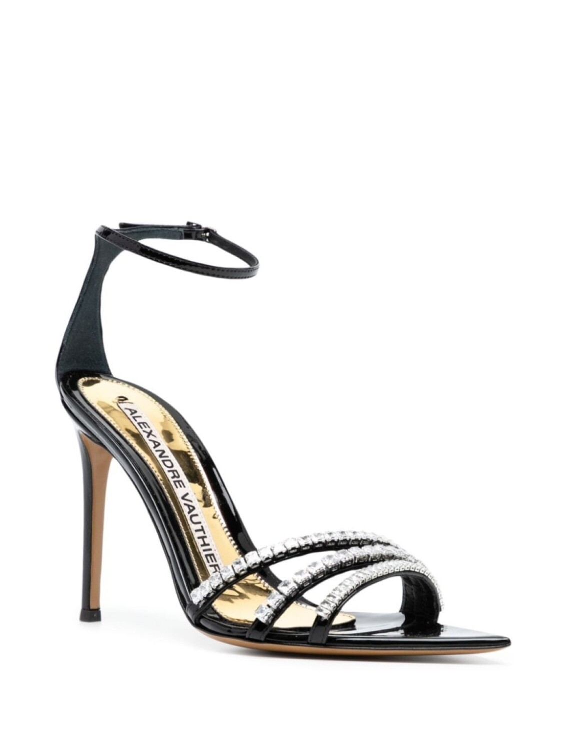 

Alexandre Vauthier босоножки с кристаллами, черный