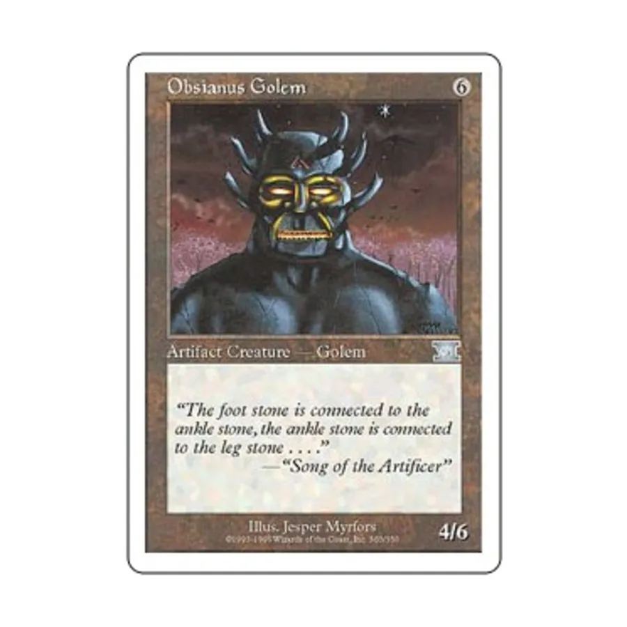

CCG Обсианус Голем (U), MTG - 6th Edition (Classic)