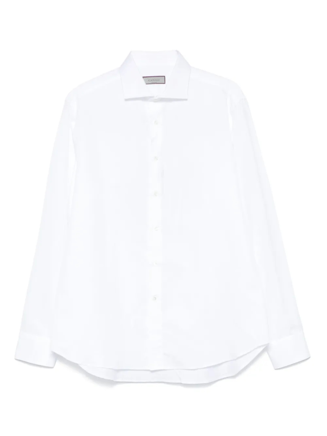 

Canali рубашка со срезанным воротником, белый