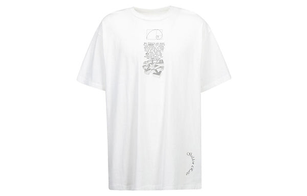Футболка ss20 dripping arrows logo loose short-sleeved Off-White, белый — фото 2