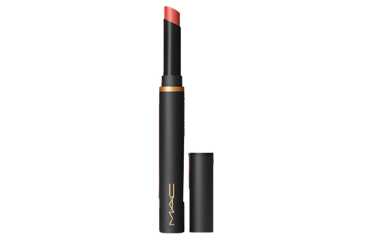 MAC Черная палочка тюль матовые помады velour легко растушевываются натуральный долговременный цвет увлажняющий 2г — фото 4