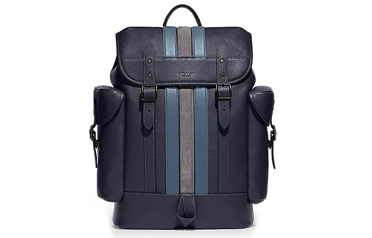 

COACH Кожаный рюкзак Hitch Tubas унисекс полуночно-черный разноцветный