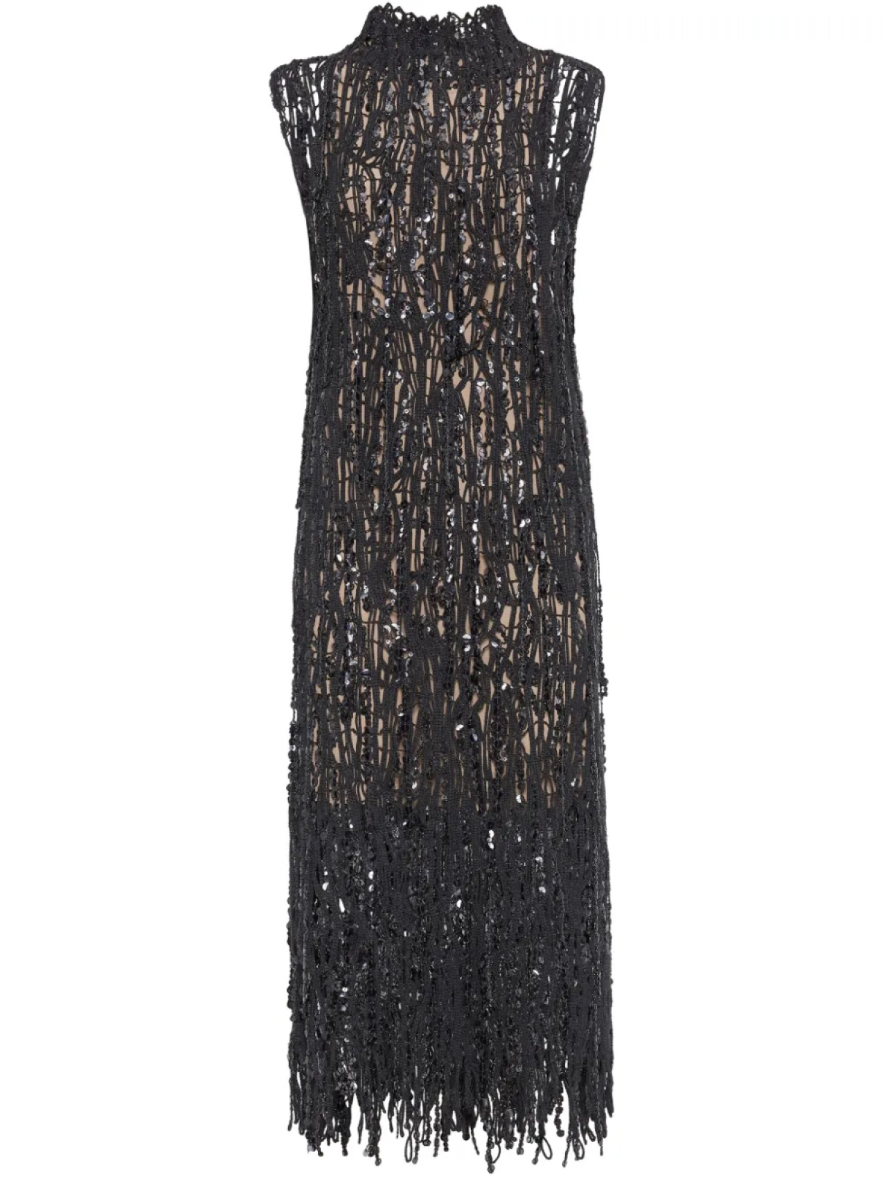 

Платье Dazzling Abstract с вышивкой Brunello Cucinelli, серый