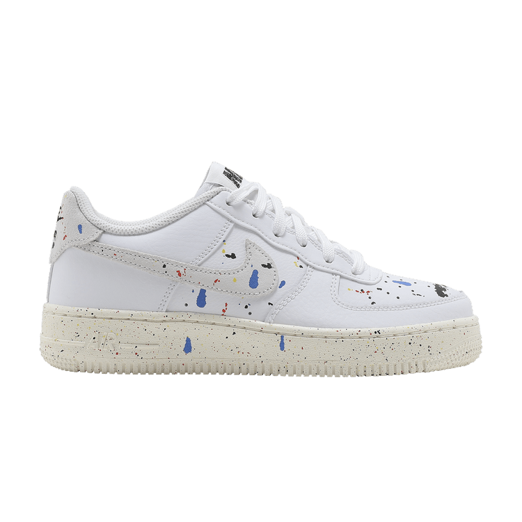 

Кроссовки Nike Air Force 1 LV8 3 GS 'Paint Splatter - White', белый
