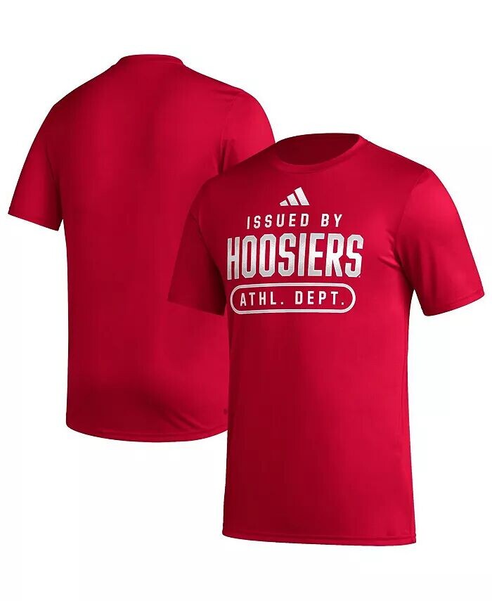 

Мужская темно-красная футболка Indiana Hoosiers Sideline AEROREADY Pregame adidas