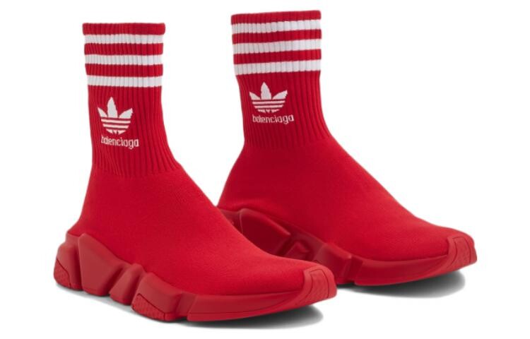 Кроссовки женские Adidas x Balenciaga, красный — фото 2