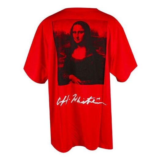 

Футболка mona lisa oversized t-shirt 'red' Off-White, красный