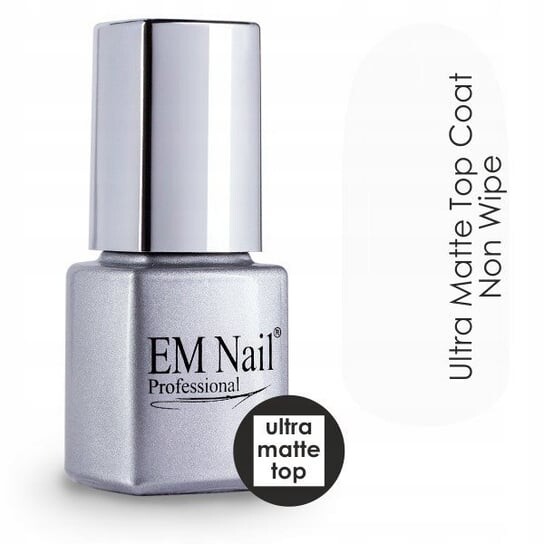 

Гибридный лак Top Coat Ultra Matte, 6 мл EM Nail