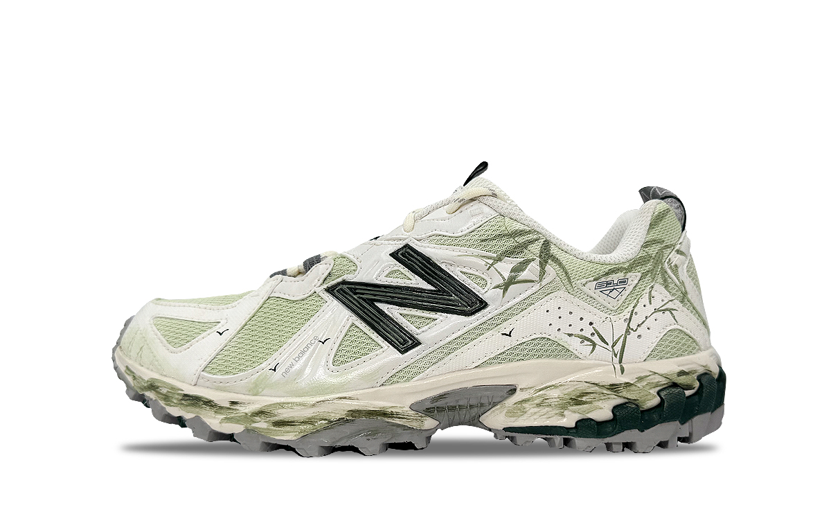 New Balance Износостойкие низкие альпинистские походные ботинки 610T унисекс, белые, зеленые