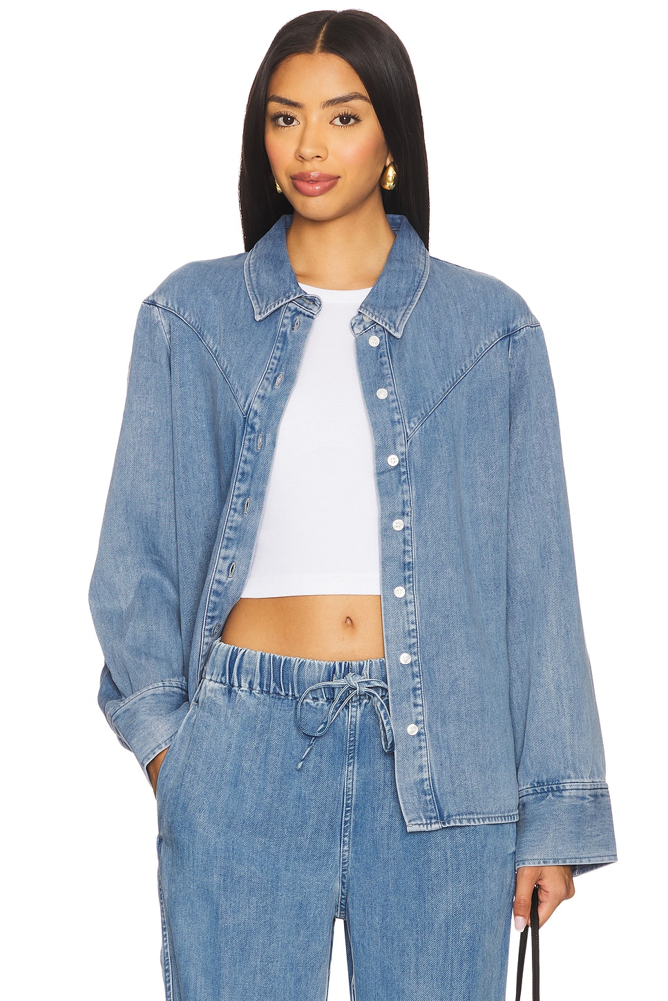 

Рубашка Samos от Samsoe Samsoe, denim blue