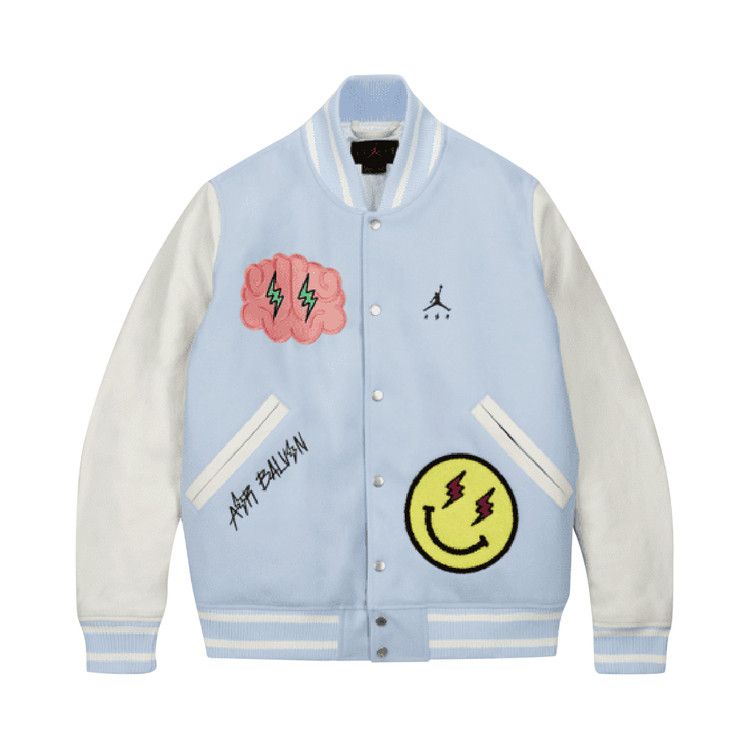 

Куртка Air Jordan x J Balvin Varsity Jacket, Celestine Blue