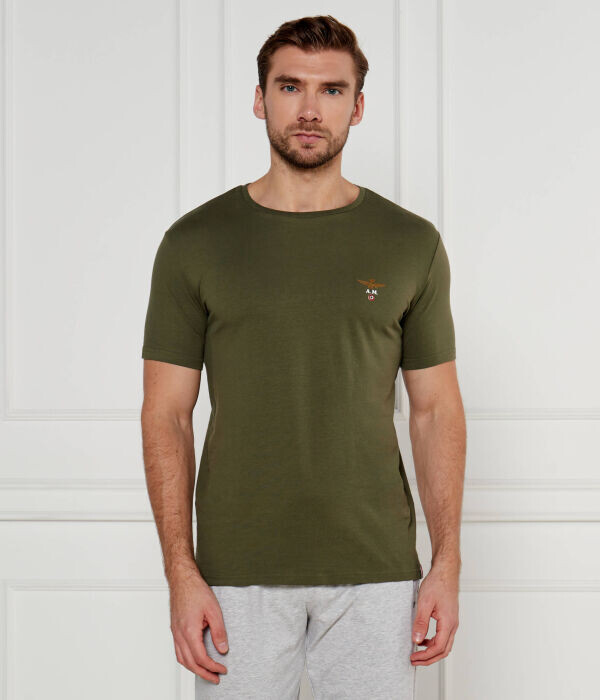 

Футболка Aeronautica Militare G. Collo Regular Fit, зеленый