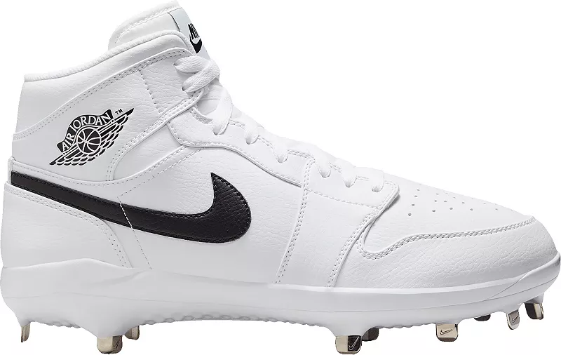 

Мужские бейсбольные бутсы Nike Jordan 1 Retro Metal High, белый/черный