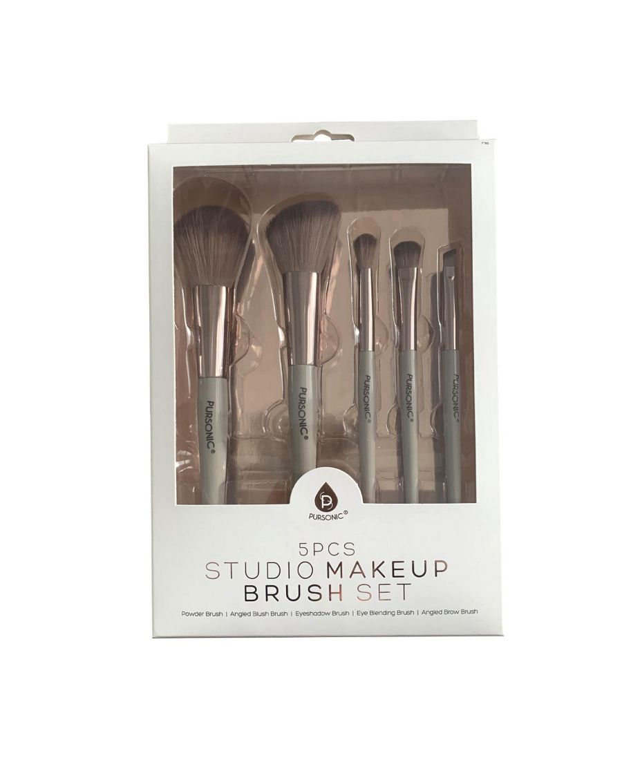 

Набор из 5 кистей для студийного макияжа PURSONIC, золото