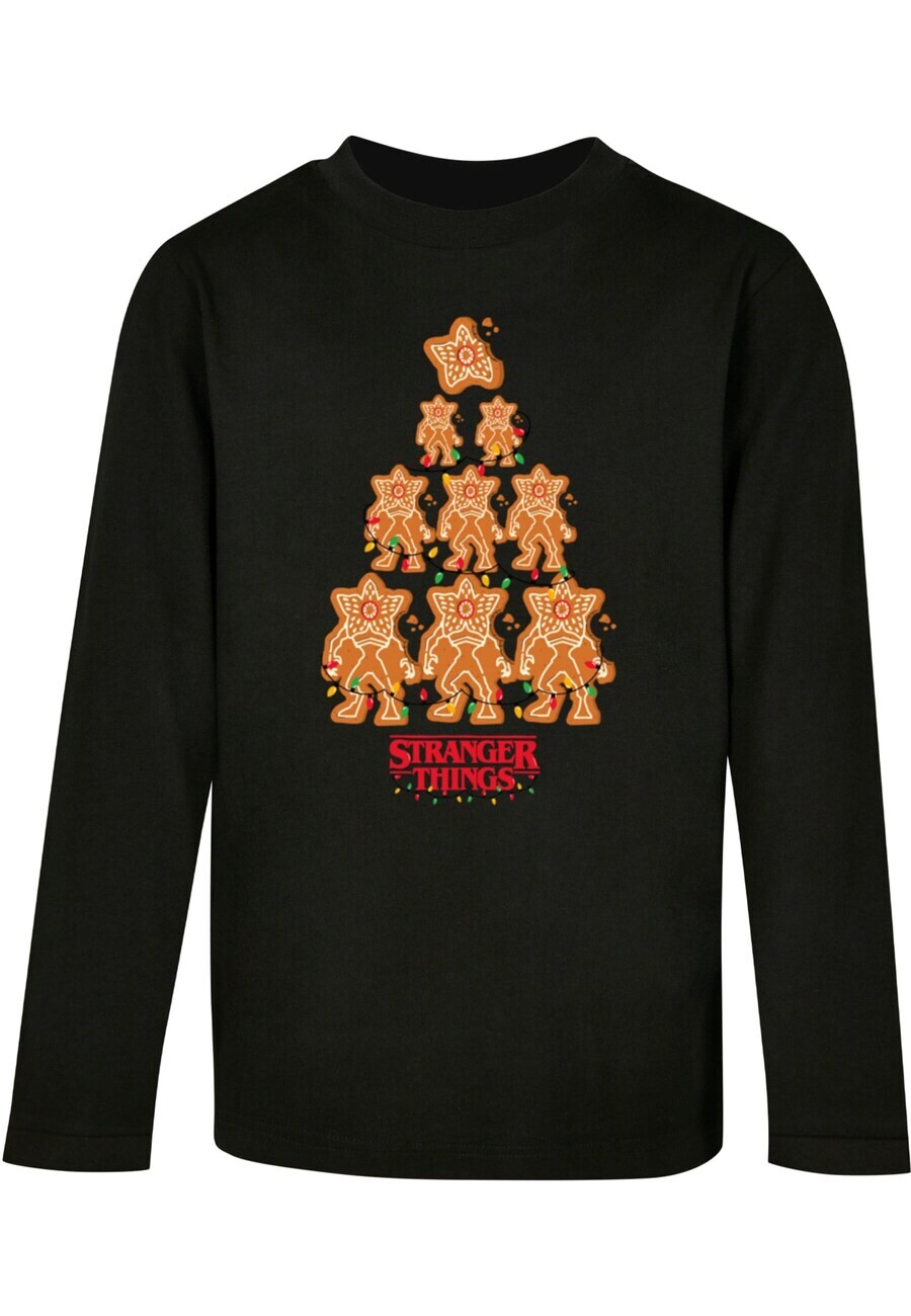 

Лонгслив ABSOLUTE CULT Shirt Stranger Things - Gingerbread, черный