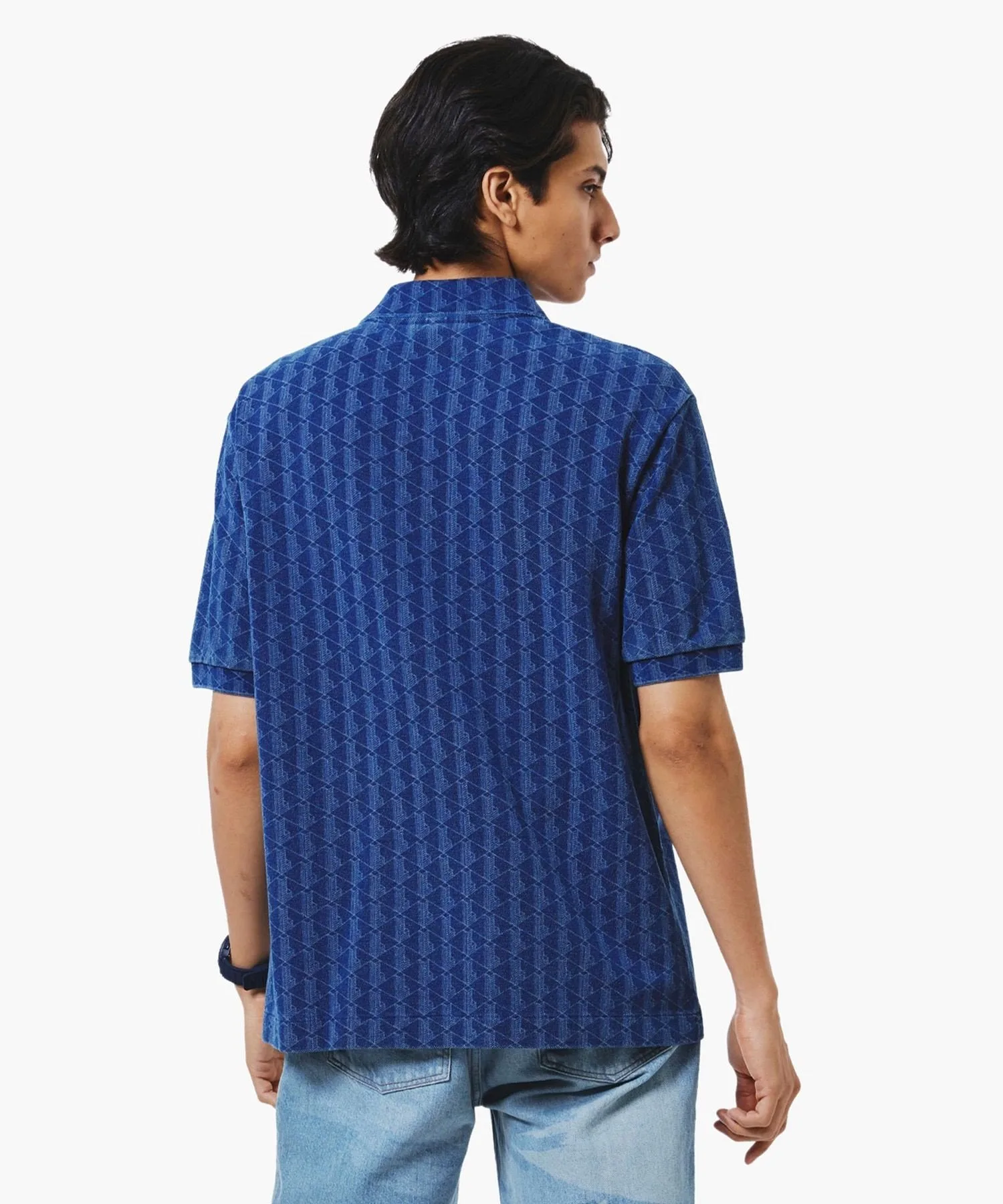Рубашка-поло LACOSTE Light Indigo Blue — фото 2