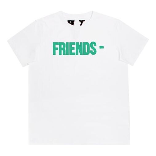 

Футболка VLONE Friends Back Large Logo Short Sleeve Couple Style White Green, зеленый