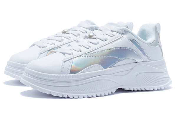 Кроссовки ретро спорт досуг Li-Ning, белый — фото 3