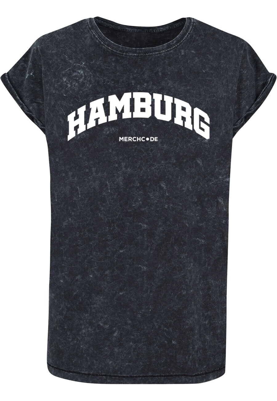 

Футболка Merchcode HAMBURG, пятнистый черный