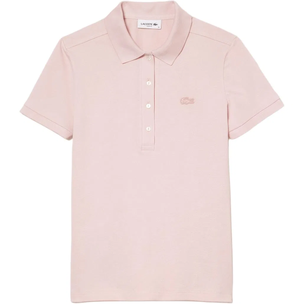 Поло LACOSTE с вышитым логотипом, Light Pink
