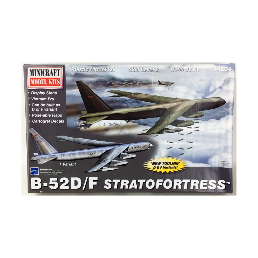 

B-52D/F Стратофортресс, Modern Aircraft & Spacecraft - 1:144 Scale (Minicraft)