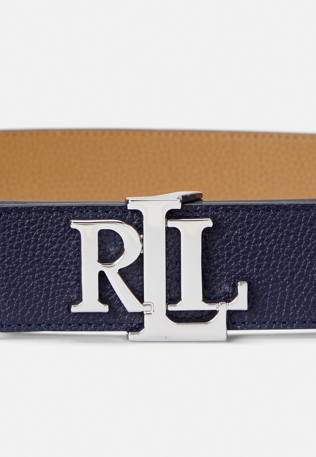 

Пояс REVERSIBLE PEBBLED LEATHER WIDE BELT Ralph Lauren, темно-синий