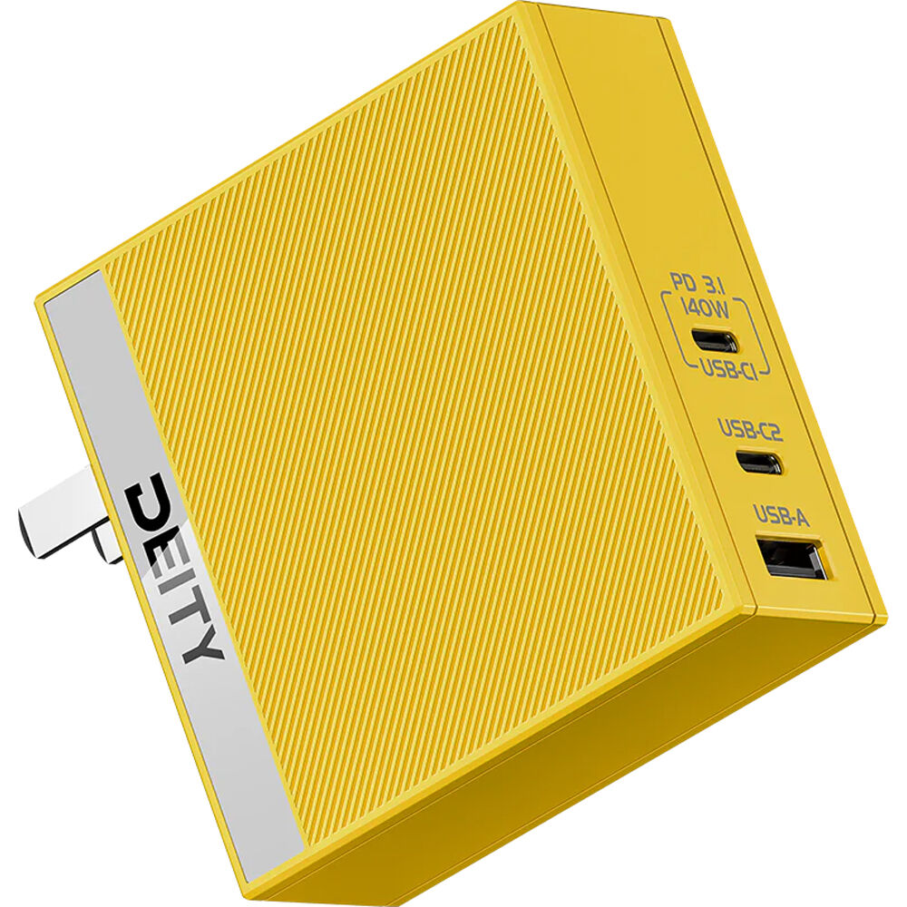 

Зарядное устройство Deity Microphones 140W USB-C GaN Power Adapter (Yellow)