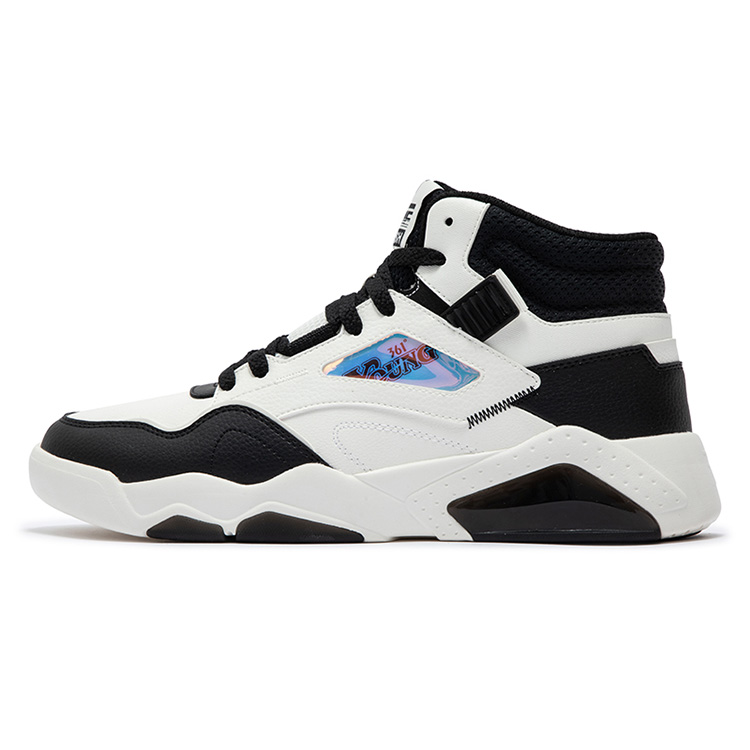 

361° Кроссовки для скейтбординга Xingran Thermal, нескользящие и износостойкие, средней высоты, цвет белый, черный