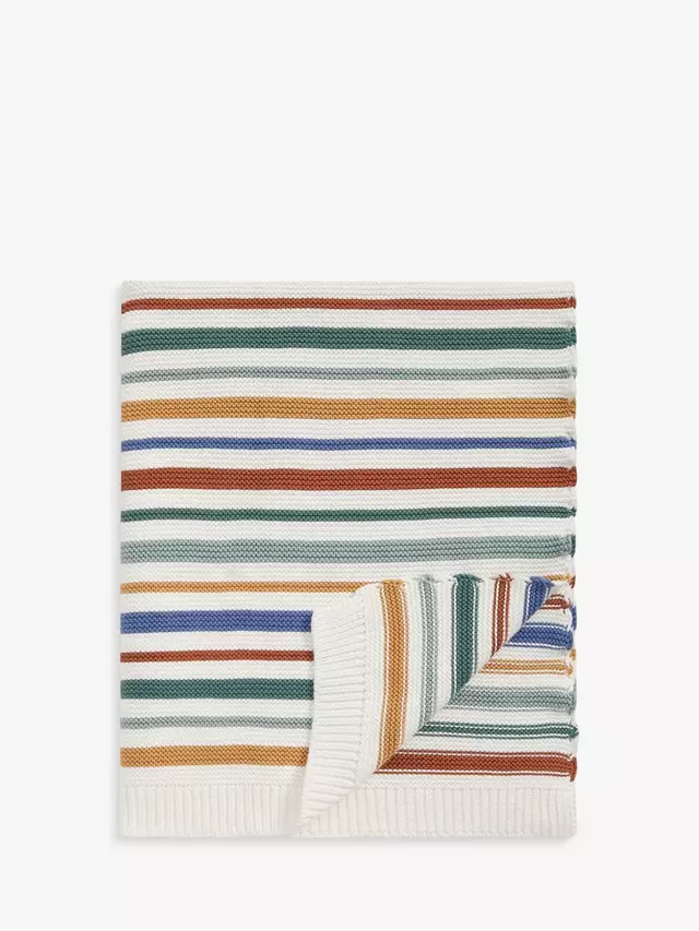 

Детское одеяло John Lewis Stripe Knitted Cotton, 100 x 80cm